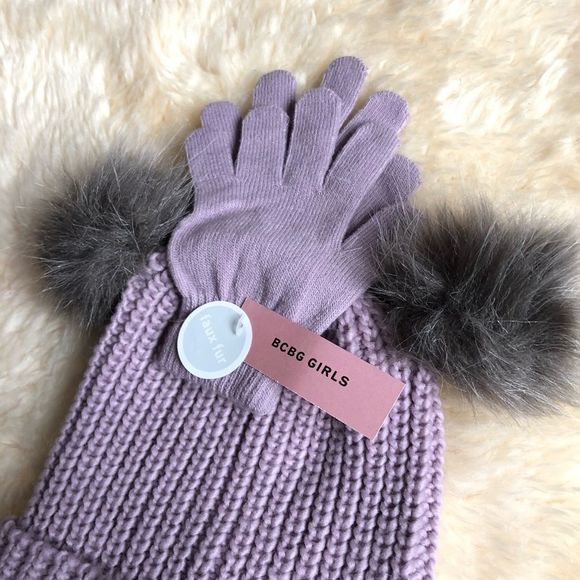 BCBG Girls Beanie and Glove Set - Picture 3 of 3